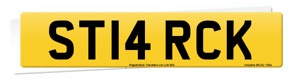 Registration number ST14 RCK